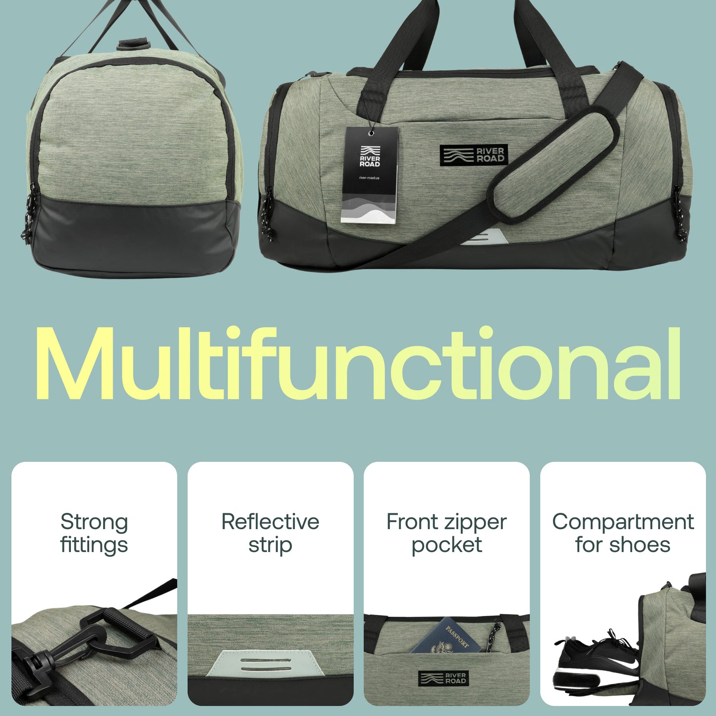 CityRoll Duffle Bag 40L Medium - Dark Green