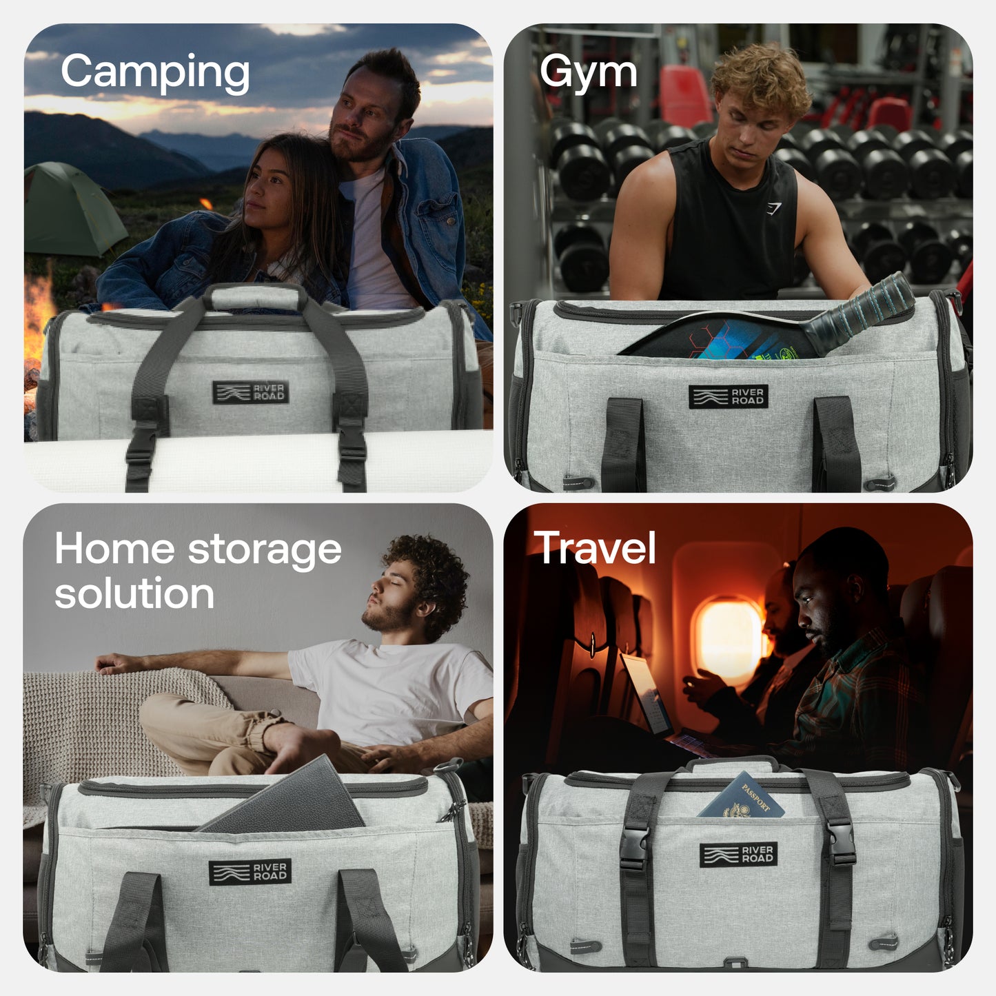 Movex 33L Medium Duffle Bag - Gray