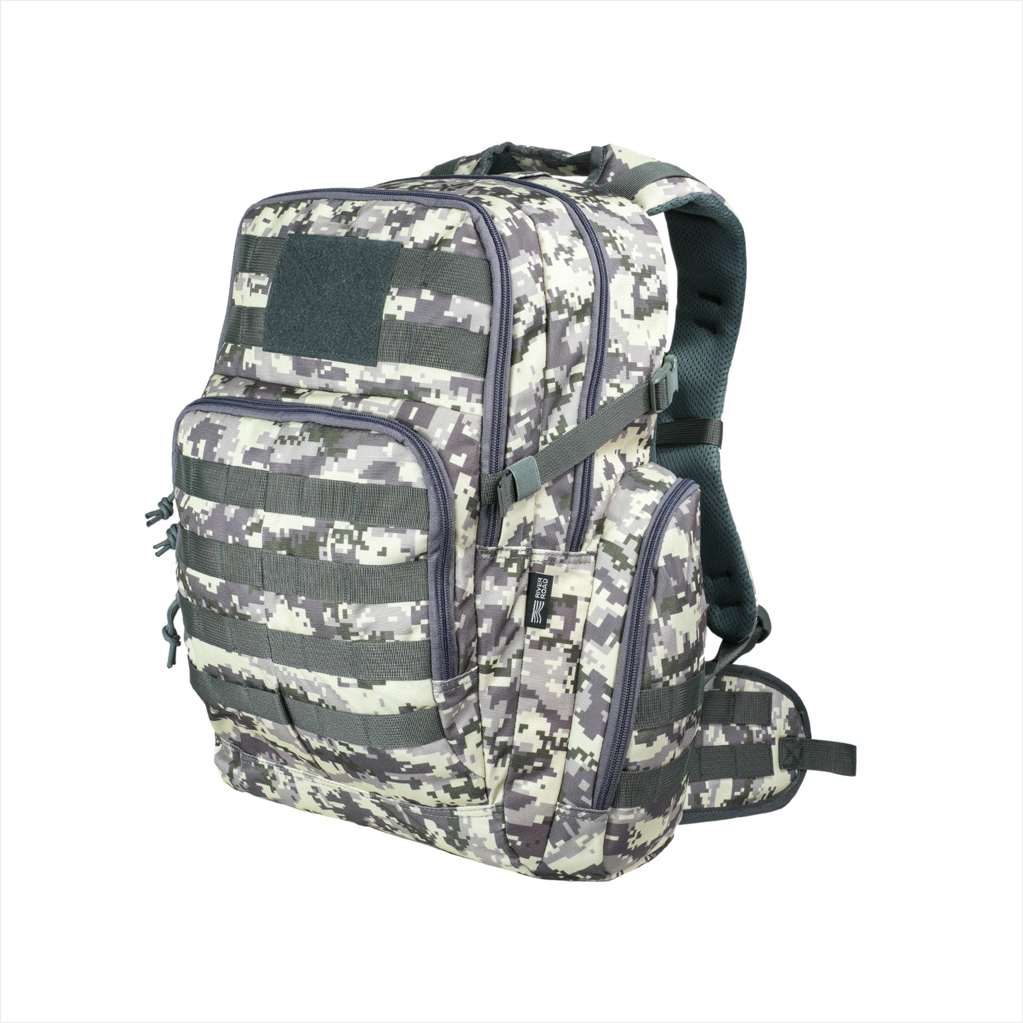 Huntex 40L Tactical Backpack in White Gray Camo