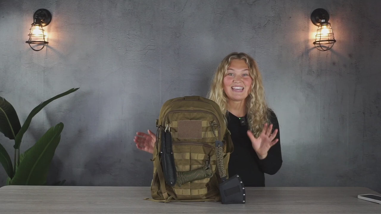 bagjack hanter pack グレー Huntex 40L Tactical Backpack in White Gray Camo – RIVER ROAD